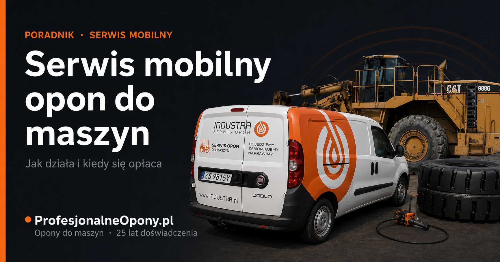 Serwis mobilny opon do maszyn – jak działa i kiedy się opłaca