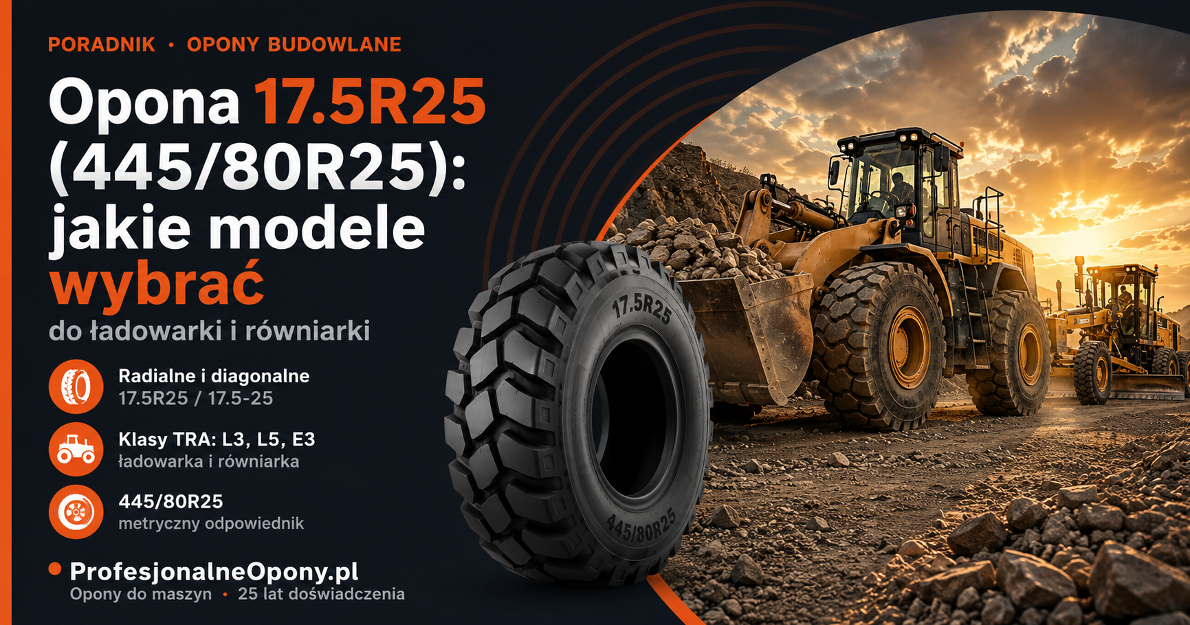 Opona 17.5R25: jakie modele wybrać do ładowarki