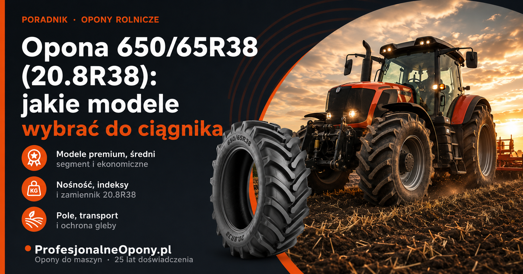 Opona 650/65R38: jakie modele wybrać do ciągnika